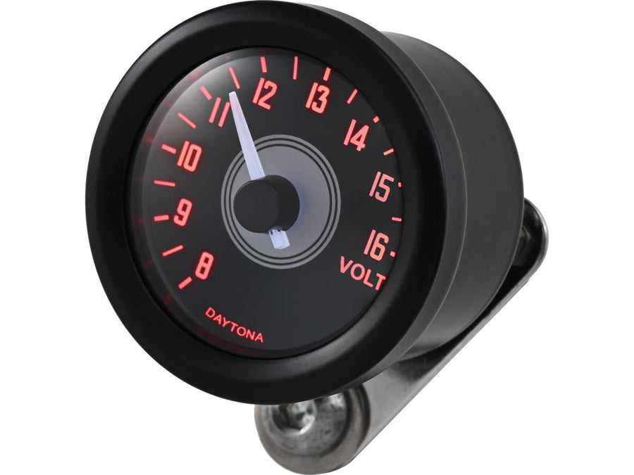 Harley Davidson - Velona 48 Voltmeter Modern Design (Type A) Zwart