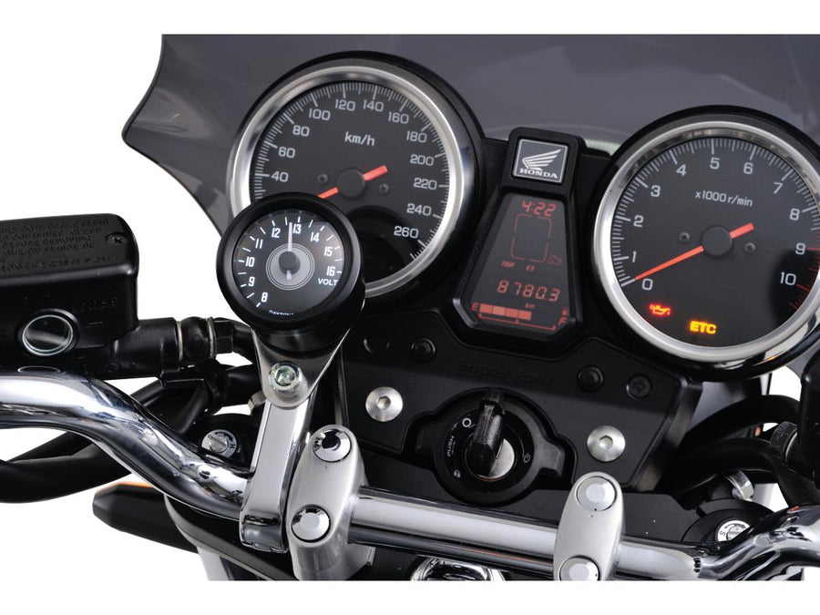 Harley Davidson - Velona 48 Voltmeter Modern Design (Type A) Zwart