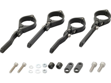 Harley Davidson - Justerbar CNC -forlygteholder 41mm gaffelmontering sort