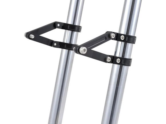 Harley Davidson - Justerbar CNC -forlygteholder 41mm gaffelmontering sort