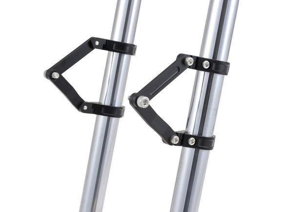 Harley Davidson - Justerbar CNC -forlygteholder 41mm gaffelmontering sort