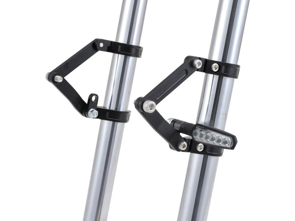 Harley Davidson - Justerbar CNC -forlygteholder 41mm gaffelmontering sort