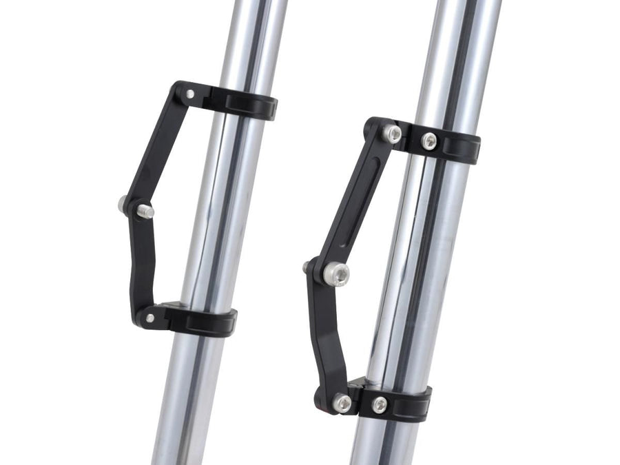 Harley Davidson - Suporte de farol CNC ajustável 49mm Black de montagem do garfo