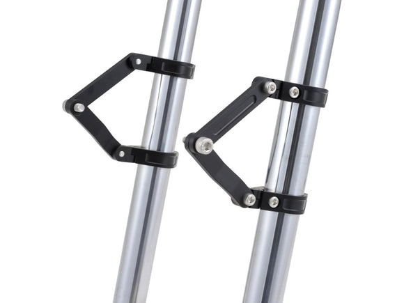 Harley Davidson - Justerbar CNC -frontlysholder 49mm gaffel montering svart