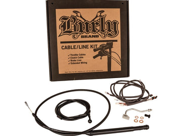 Harley Davidson flhrxs [2021-2025] -18 "Gorilla Bar-kabel sæt sort vinyl ...