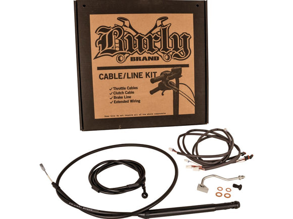 Harley Davidson Flhrxs [2021-2025] -18 "Gorilla Bar Cable Set Black Vinyl ...