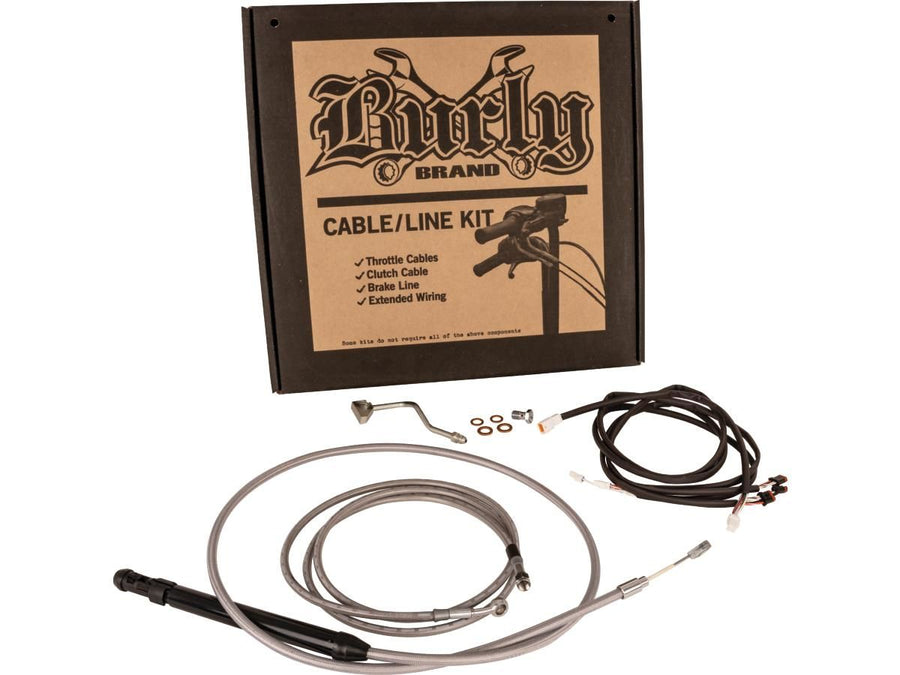 Harley Davidson FLHRXS [2021-2025] – 14" Gorilla Bar Kabelsatz Edelstahl klar …