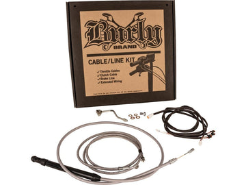 Harley Davidson flhrxs [2021-2025] -18 "Gorilla Bar-kabelsæt rustfrit stål klart