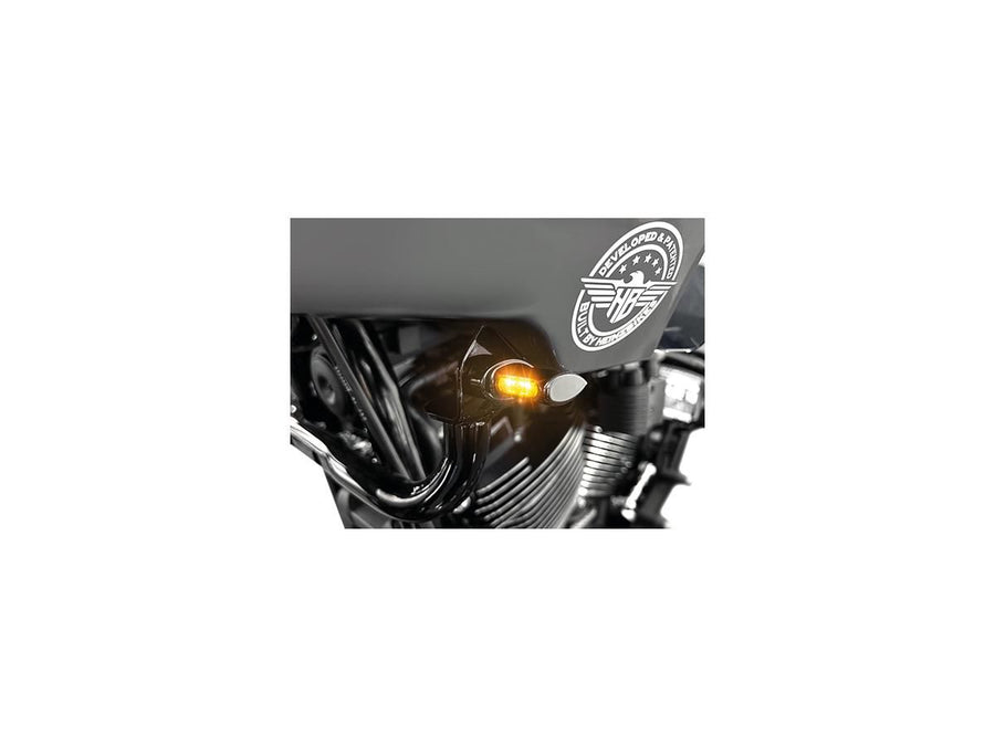 Harley Davidson FXLRST [2022-2025] – Micro ST sorozatú LED-es irányjelzők, eloxált fekete