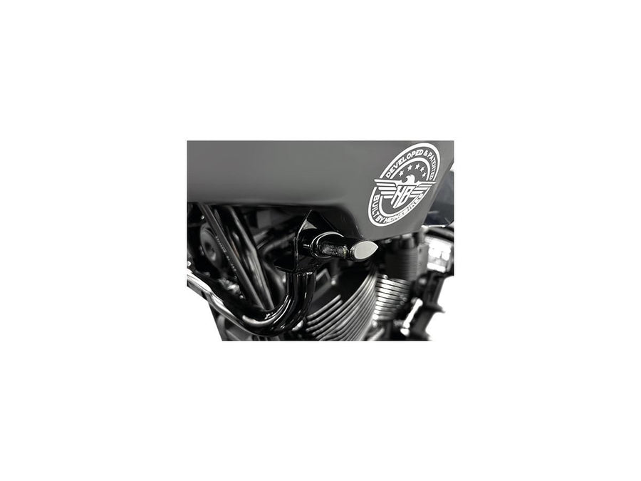 Harley Davidson FXLRST [2022-2025] – Micro ST sorozatú LED-es irányjelzők, eloxált fekete