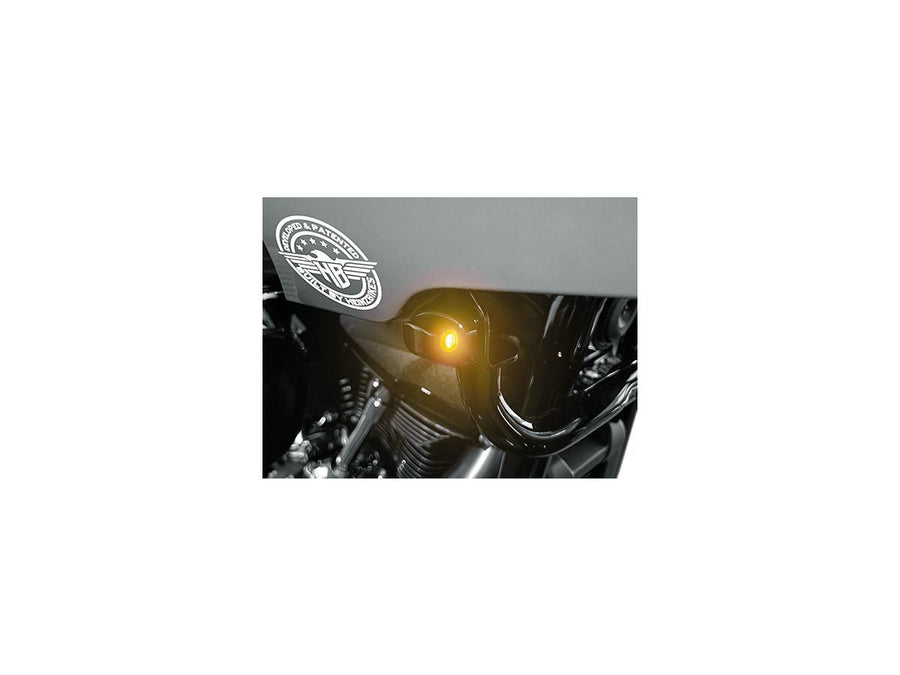 Harley Davidson FXLRST [2022-2025] -NANO ST-serie LED BLinker, geanodiseerd zwart