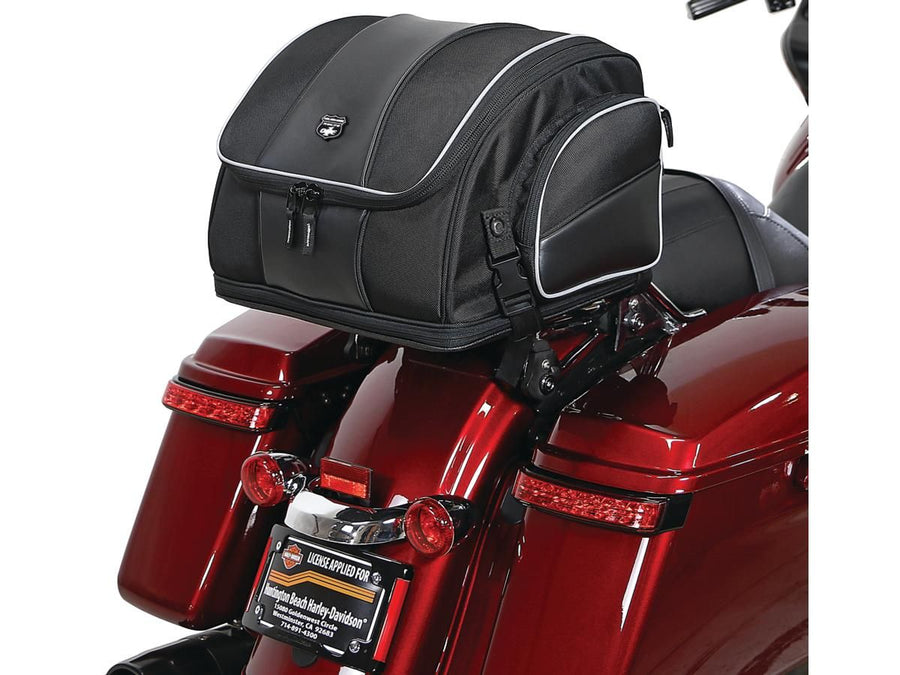 Harley Davidson – Route 1 Weekender Rückenlehnen-Gepäckträgertasche Schwarz
