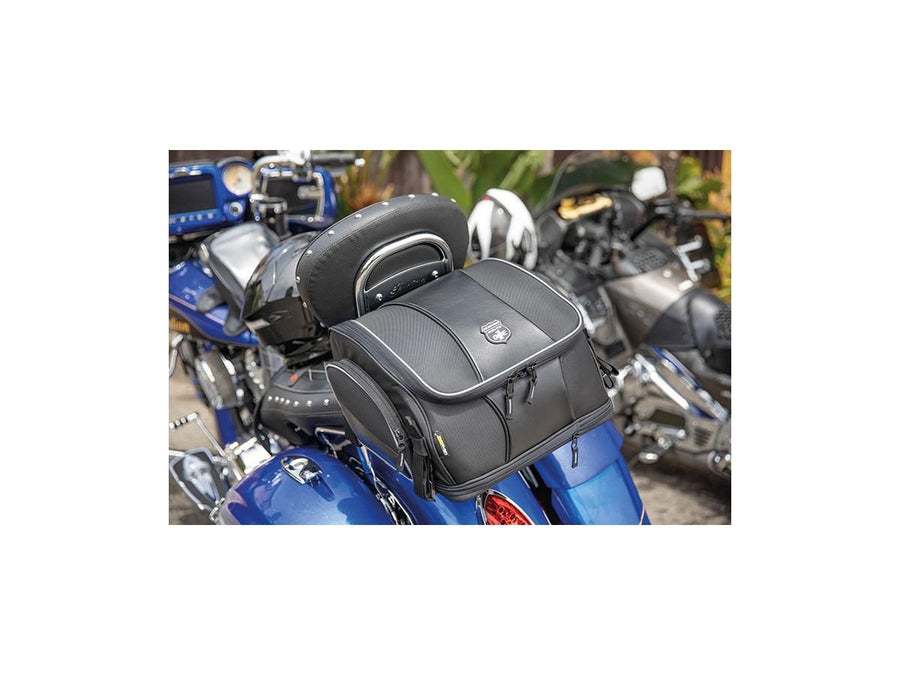 Harley Davidson – Route 1 Weekender Rückenlehnen-Gepäckträgertasche Schwarz