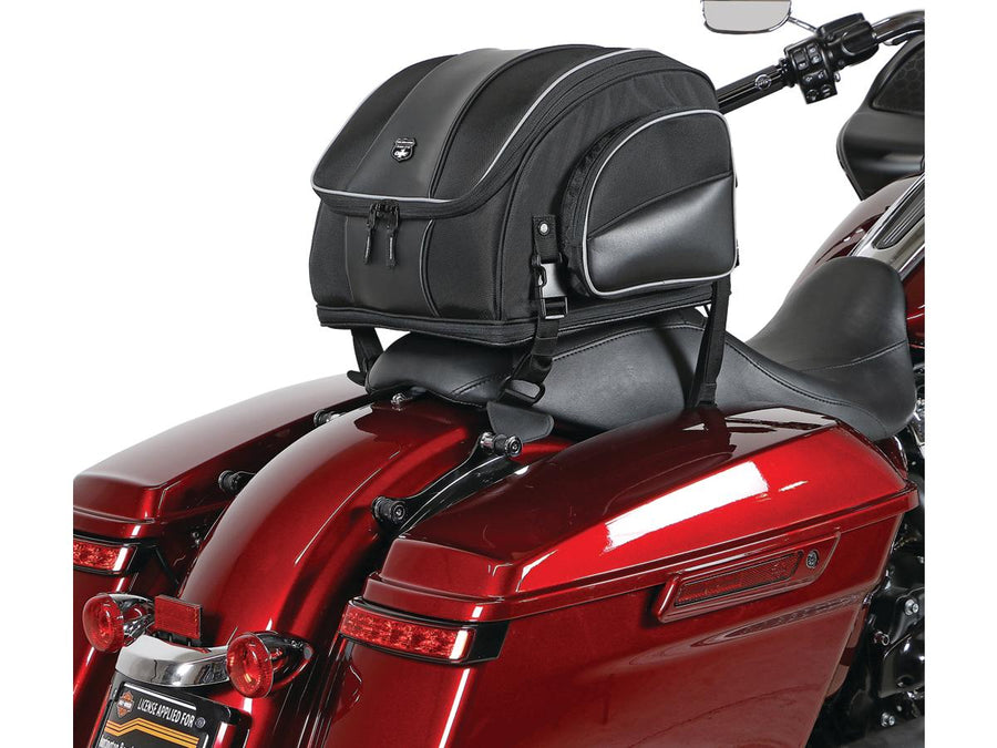 Harley Davidson – Route 1 Weekender Rückenlehnen-Gepäckträgertasche Schwarz