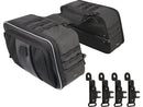 Harley Davidson Softail [2000-2017] -Route 1 Road Trip Saddlebags Black-9