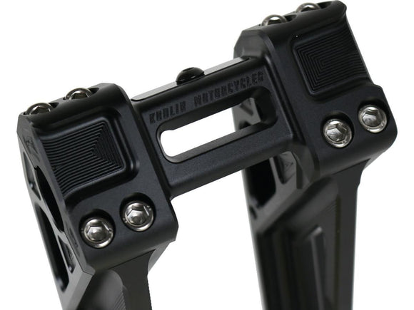 Harley Davidson Sportster [1985-2020] -8 "Risers Fastback universels Black Anodisé