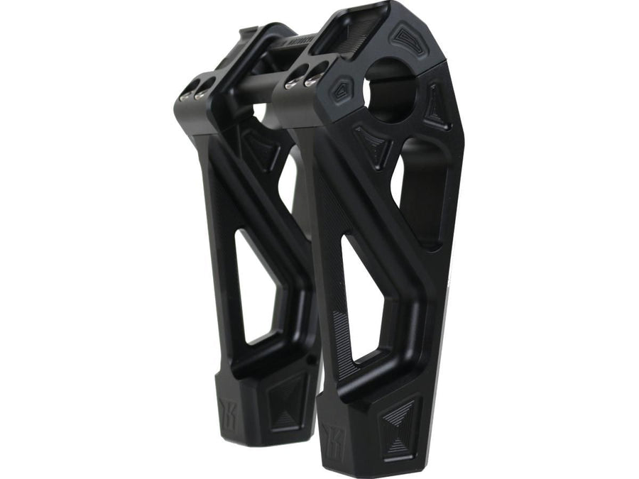 Harley Davidson Sportster [1985-2020] -6 "Risers Fastback universels anodisés noirs
