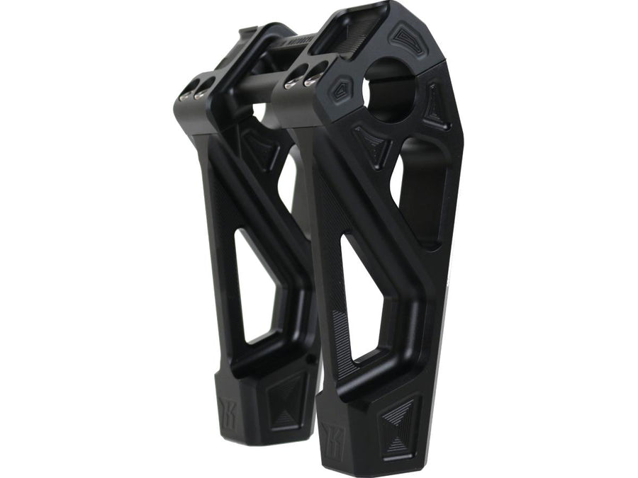 Harley Davidson Sportster [1985-2020] -6 "Risers Fastback universels anodisés noirs