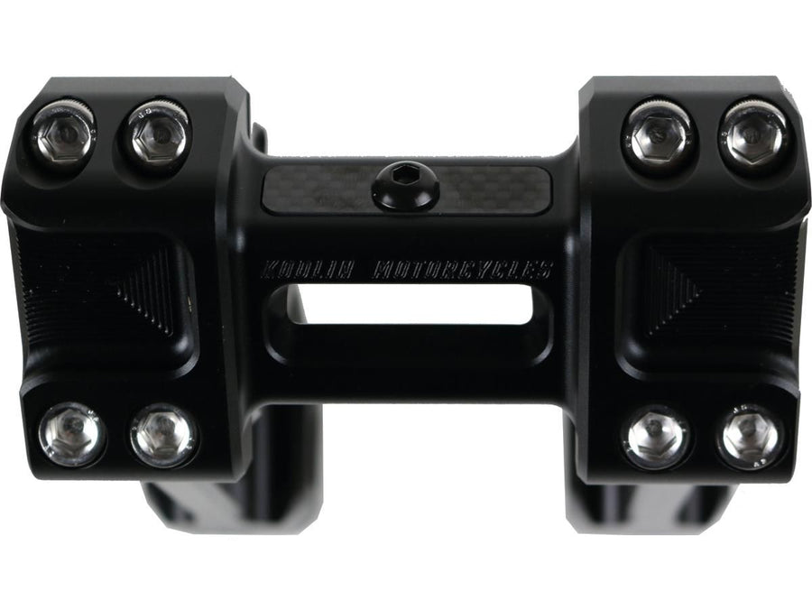 Harley Davidson Sportster [1985-2020] -6 "Risers Fastback universels anodisés noirs