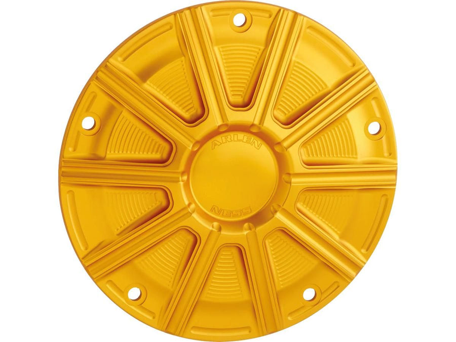 Harley Davidson Dyna [1999-2017] – 10-Gauge Derby-Abdeckung Gold Eloxiert