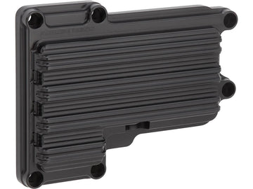 Harley Davidson Dyna [2006-2017] – 10-Gauge Getriebedeckel oben Schwarz Eloxiert