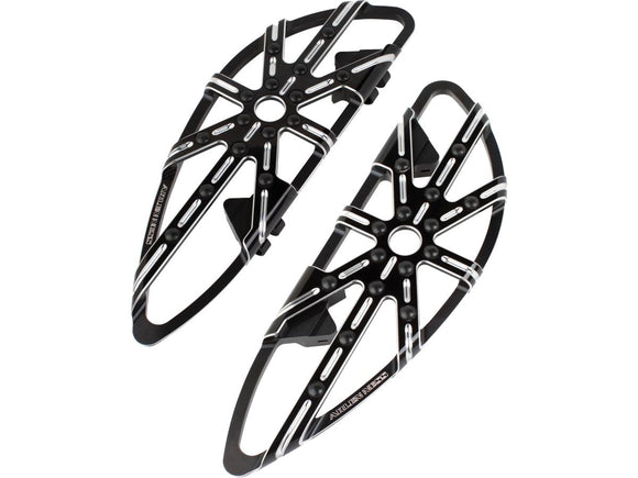 Harley Davidson FLSL [2018-2021] -10-Gauge's Driver's Footrest Black-Cut