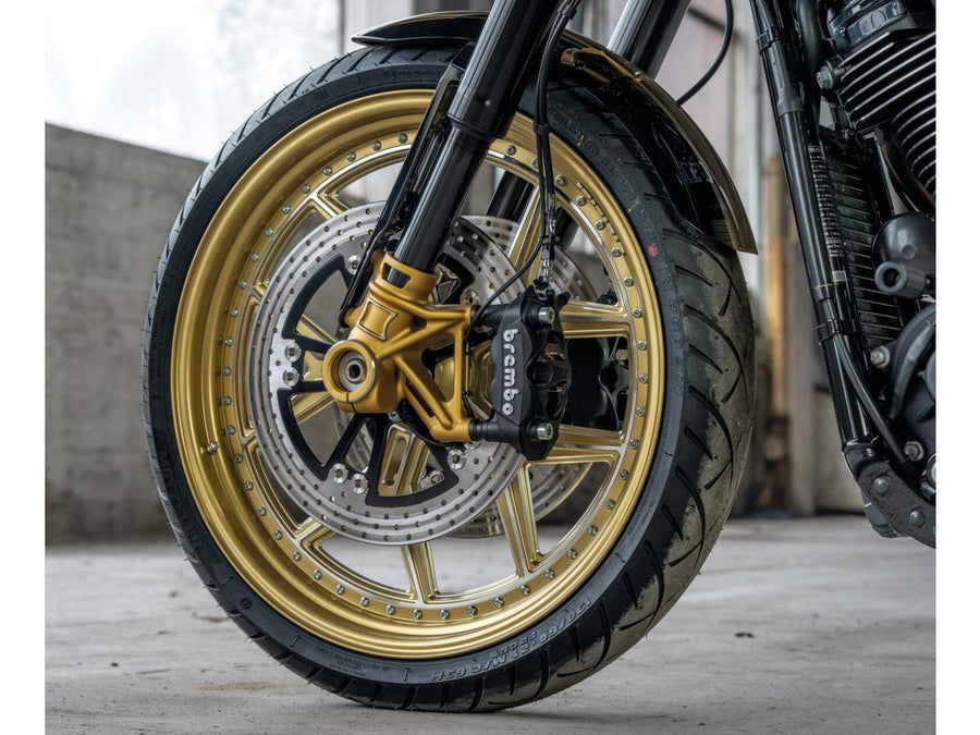 Harley Davidson Dyna [2000-2017] -ROUND 340 mm pływający dysk hamulcowy Vegas Black