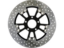 Harley Davidson Dyna [2000-2017]-ROON 340 mm Floating Brake Disc Vegas Black-5
