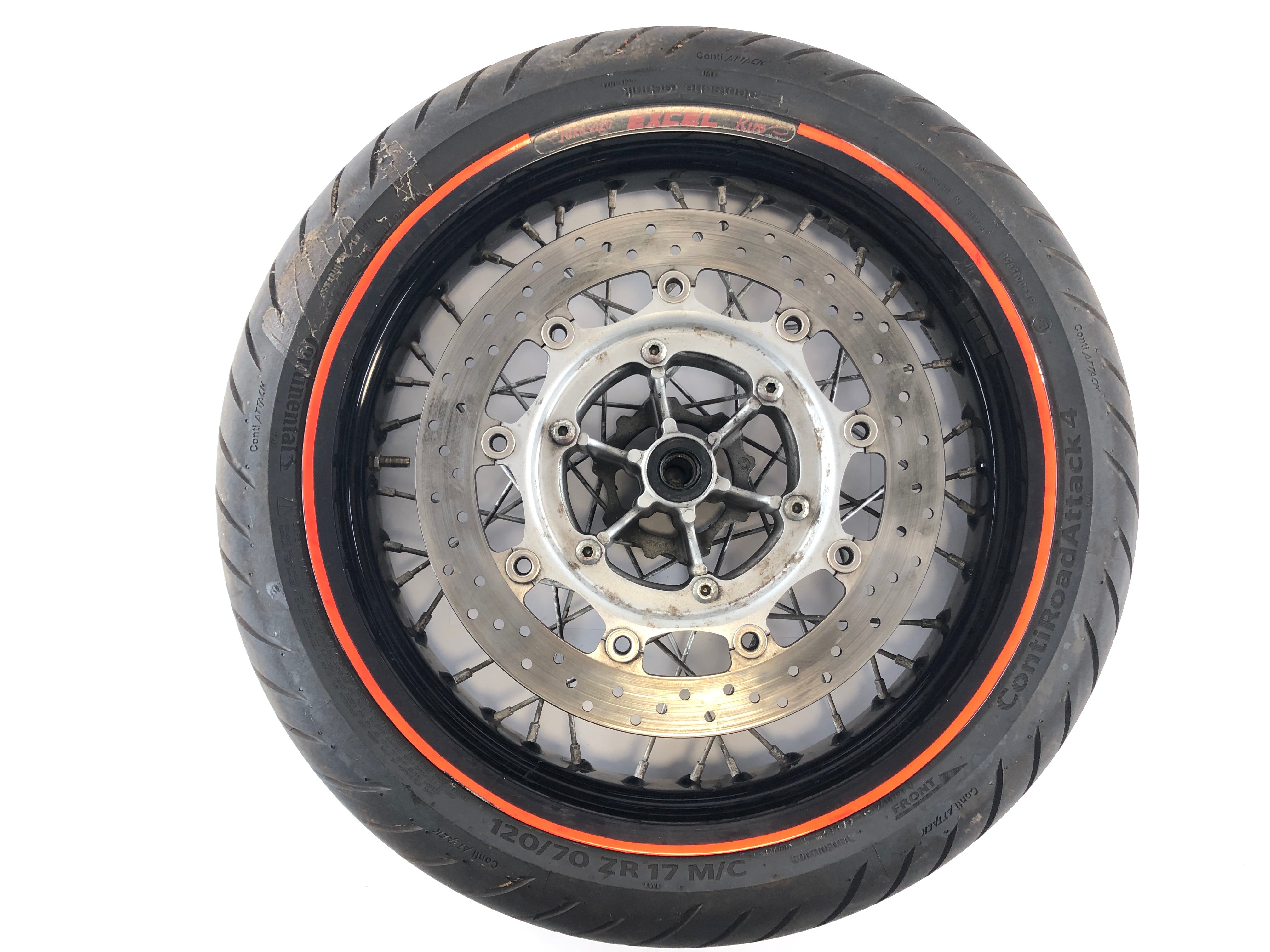 Yamaha XT 660 DM01 [2005] - RIM da borda frontal do impulsor com pneus 120 70 ZR17 DOT0322