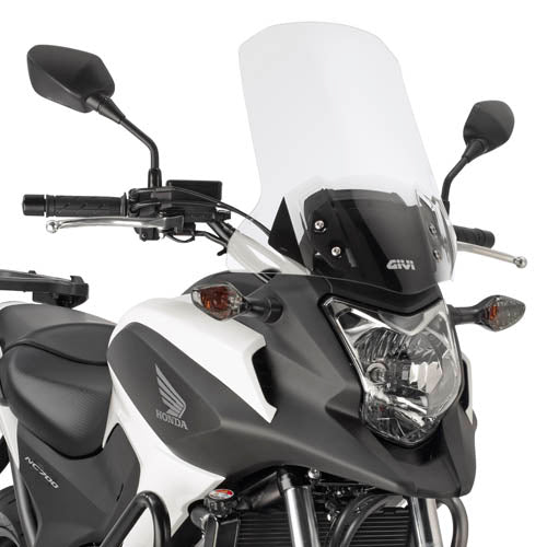 Honda Nc700 X [2012-2013] - tuulilasi läpinäkyvä, 495 mm korkea, 410 mm leveä