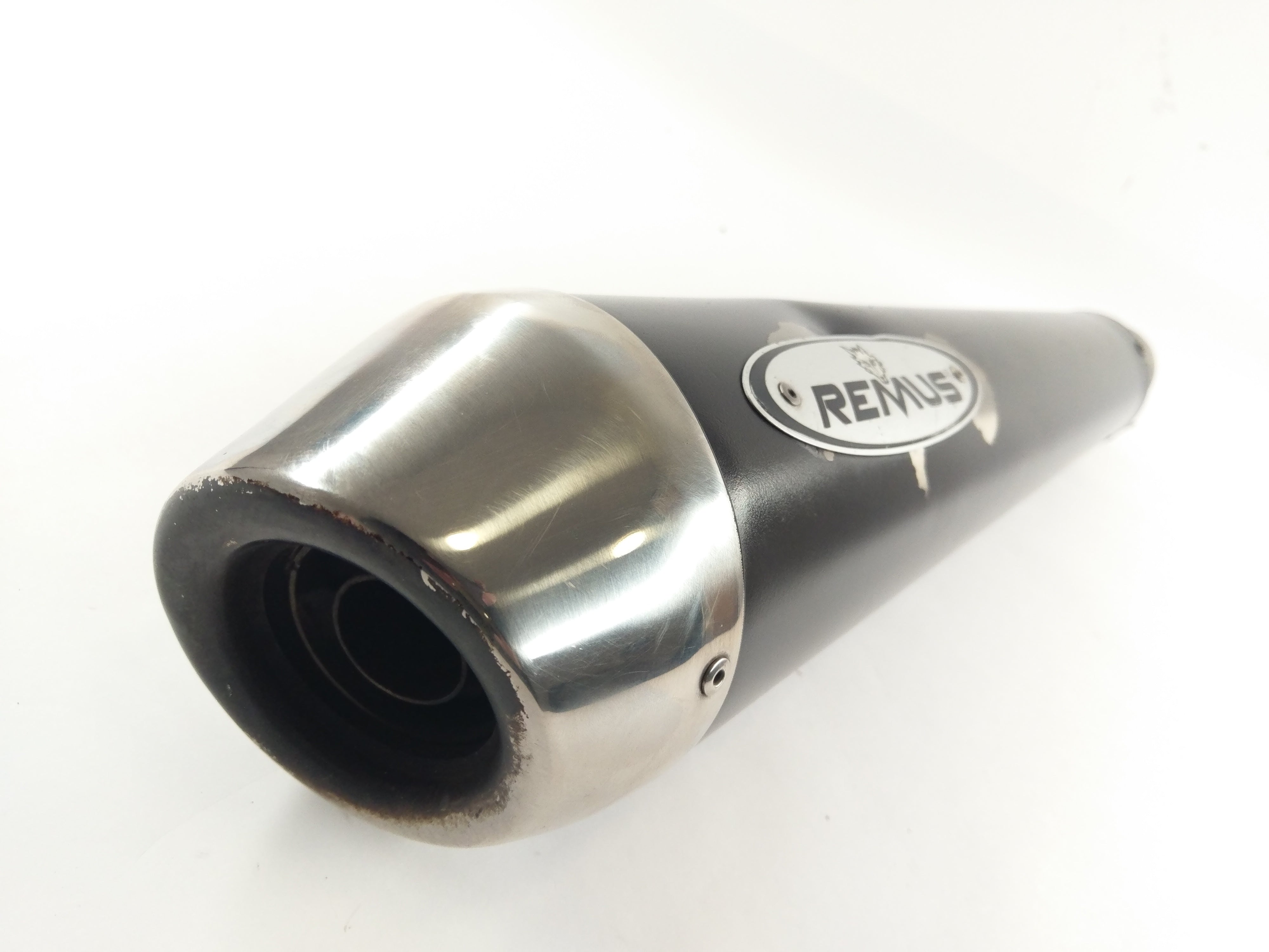 Triumph Speed ​​Triple 1050 515NJ [2006] - Exhaust silencer Remus with signs of use