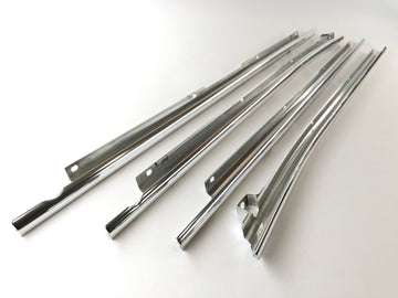 BMW M 535i E28 [1986] - Chrome -dekorativa remsor gör dörrar utomhus - 0