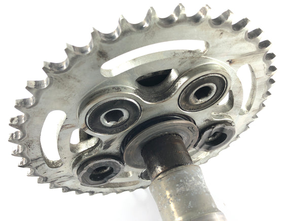 Ducati Multistrada 1000 DS [2004] - tylna oś z kołem łańcuchowym i dysku hamulcowym