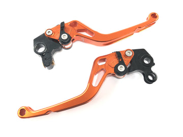 KTM Duke 690 A3 [2012] - Zestaw dźwigni hamulca Probrake dźwignia hamulca dźwignia sprzęgła regulowana pomarańczowa aluminiowa z ABE