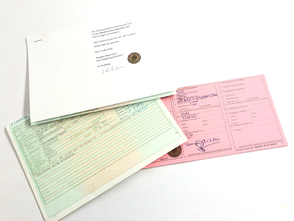 BMW M 535I E28 [1986] - Radhaus z liczbą podwozia i korpusem papierów