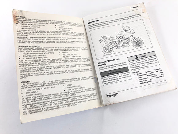 Triumph Tiger 1050 115ng [2016] - Pokyny pro provoz