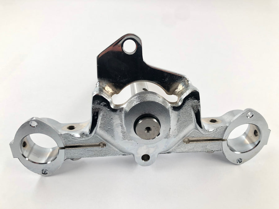 Harley Davidson FLST [1986-1990] - abrazadera triple inferior para FL Softail cromada