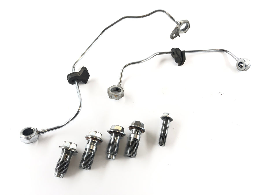 Yamaha XV 750 Virago [1991] - Oil risers with banjo bolts