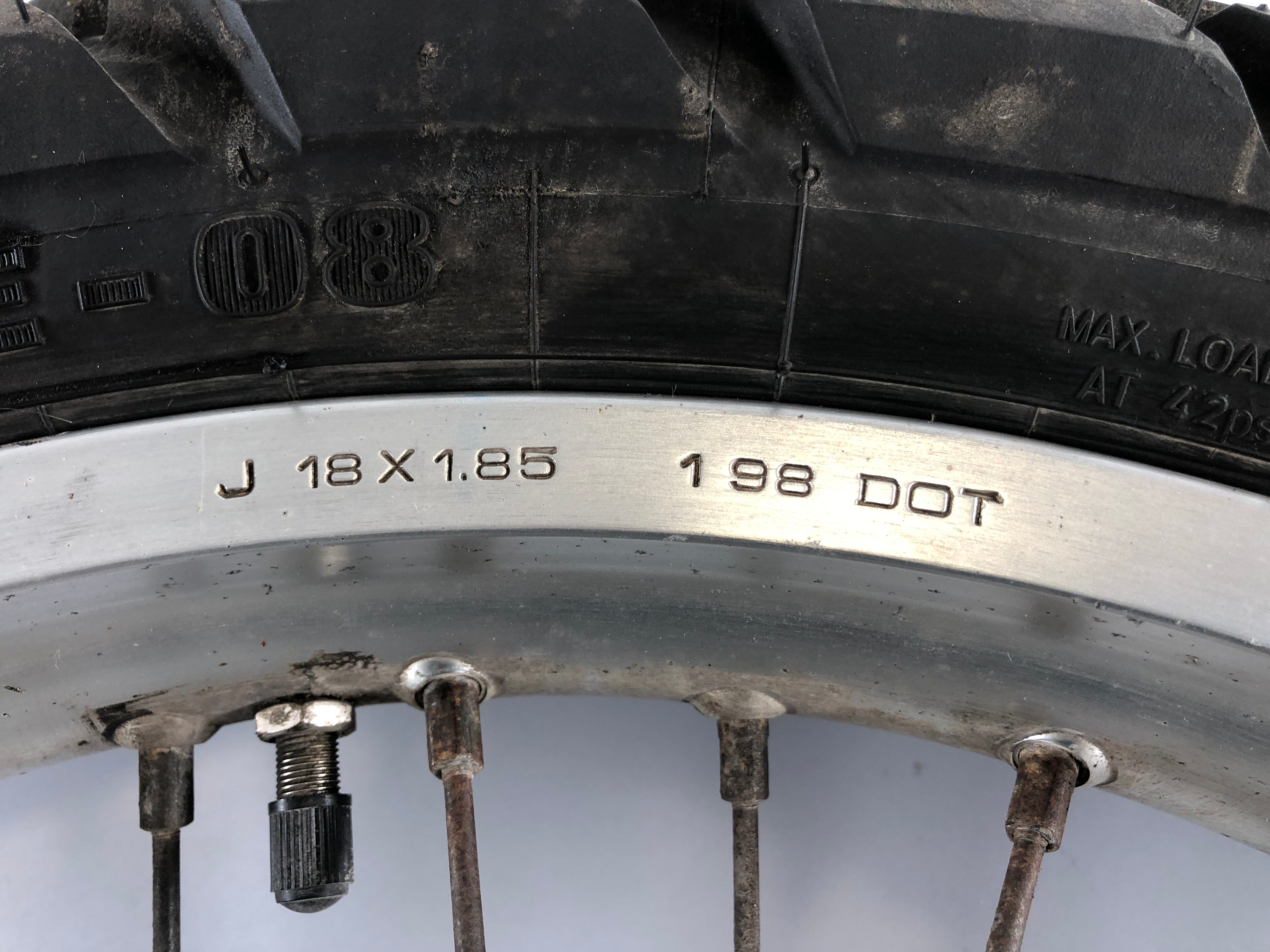 Kawasaki KMX 125 MX 125 B [1998] - Rear wheel rim