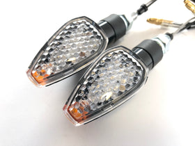 Clignotants LED avec résistances transparentes [avec marquage E] - Yamaha Kawasaki Suzuki Ducati KTM - 0