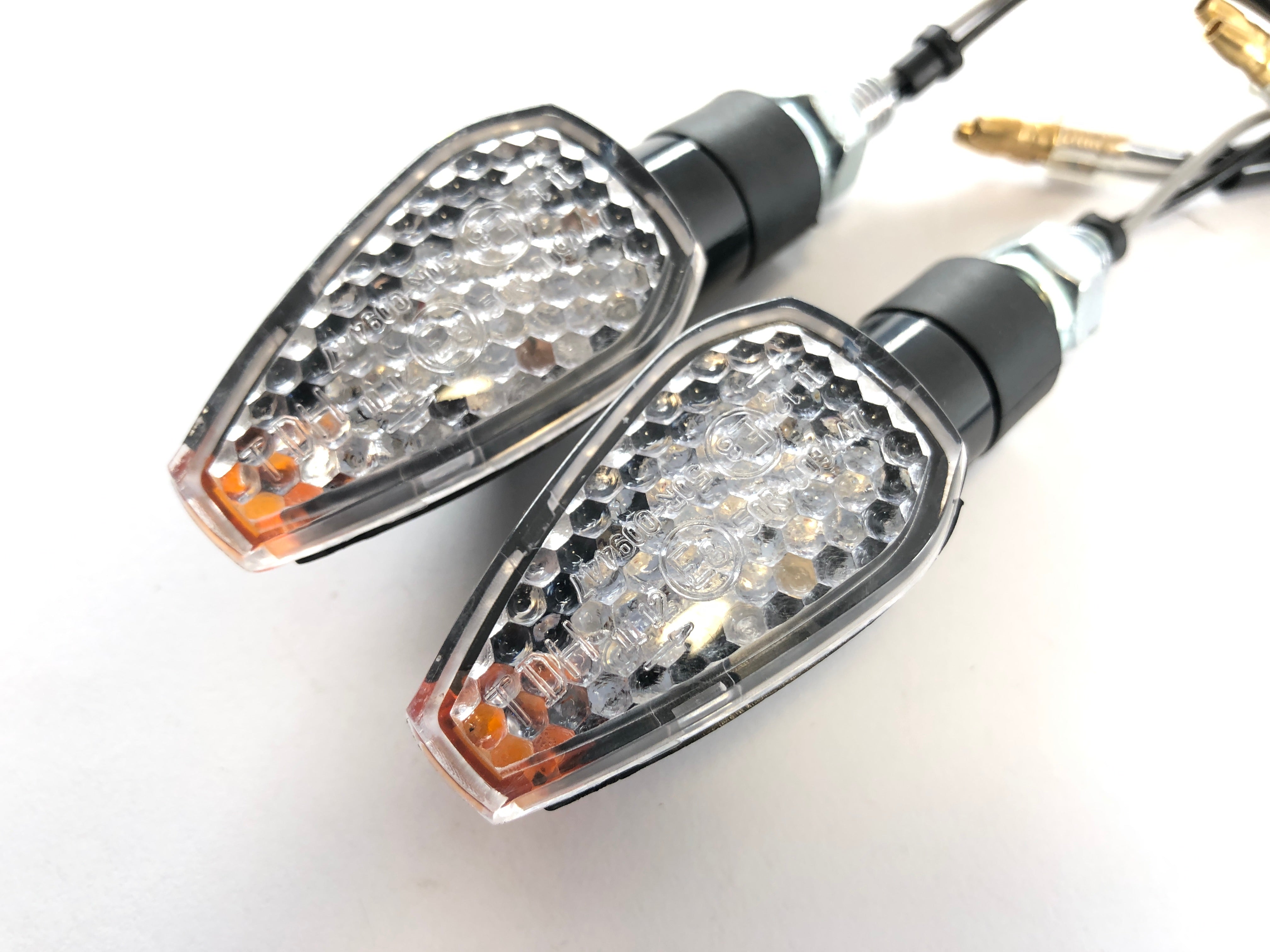 LED Blinker mit Widerständen klar [mit E-Prüfzeichen] - Yamaha Kawasaki Suzuki Ducati KTM