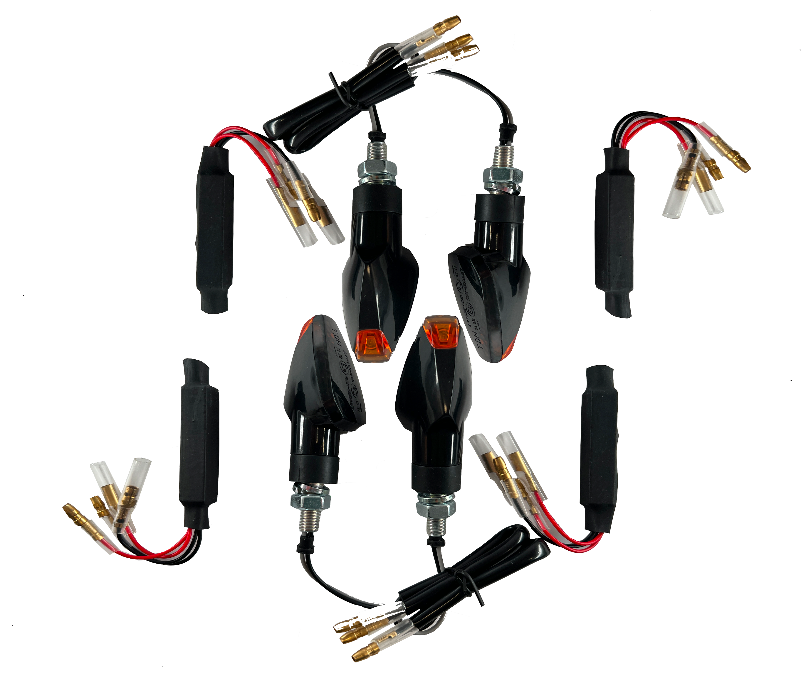 4 Resistências negras de sinal de giro LED [marca de teste] - KTM LC2 125 Yamaha DT 125 R