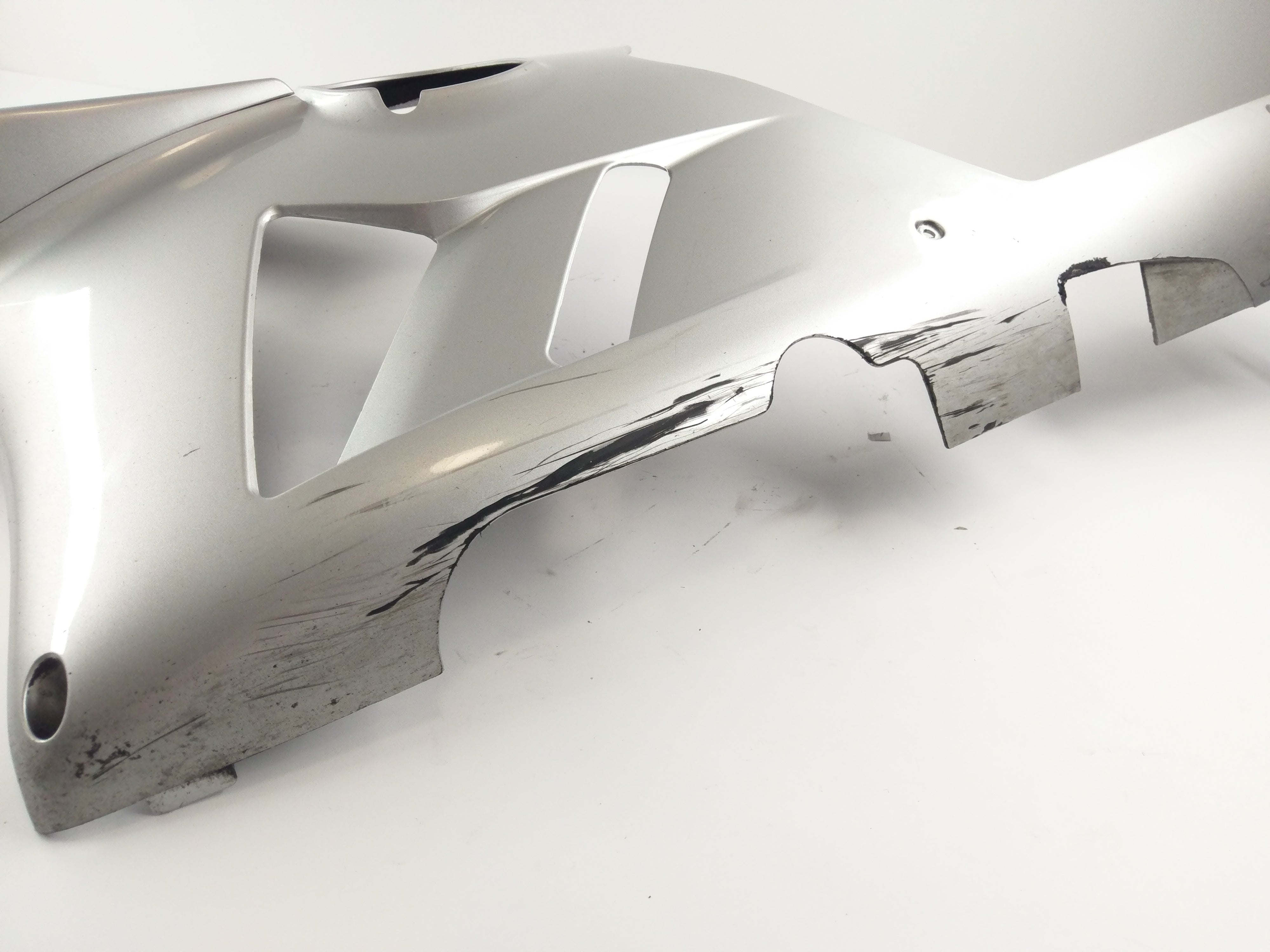 Kawasaki ZX-12R ZXT20A [2003] - Fairing side panel left silver TOP