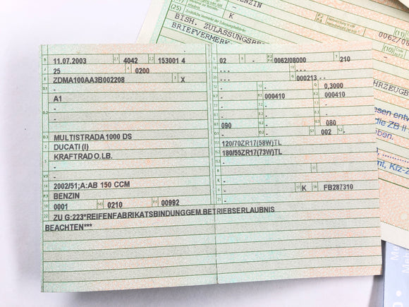 Ducati Multistrada 1000 DS [2003] - Frame with papers