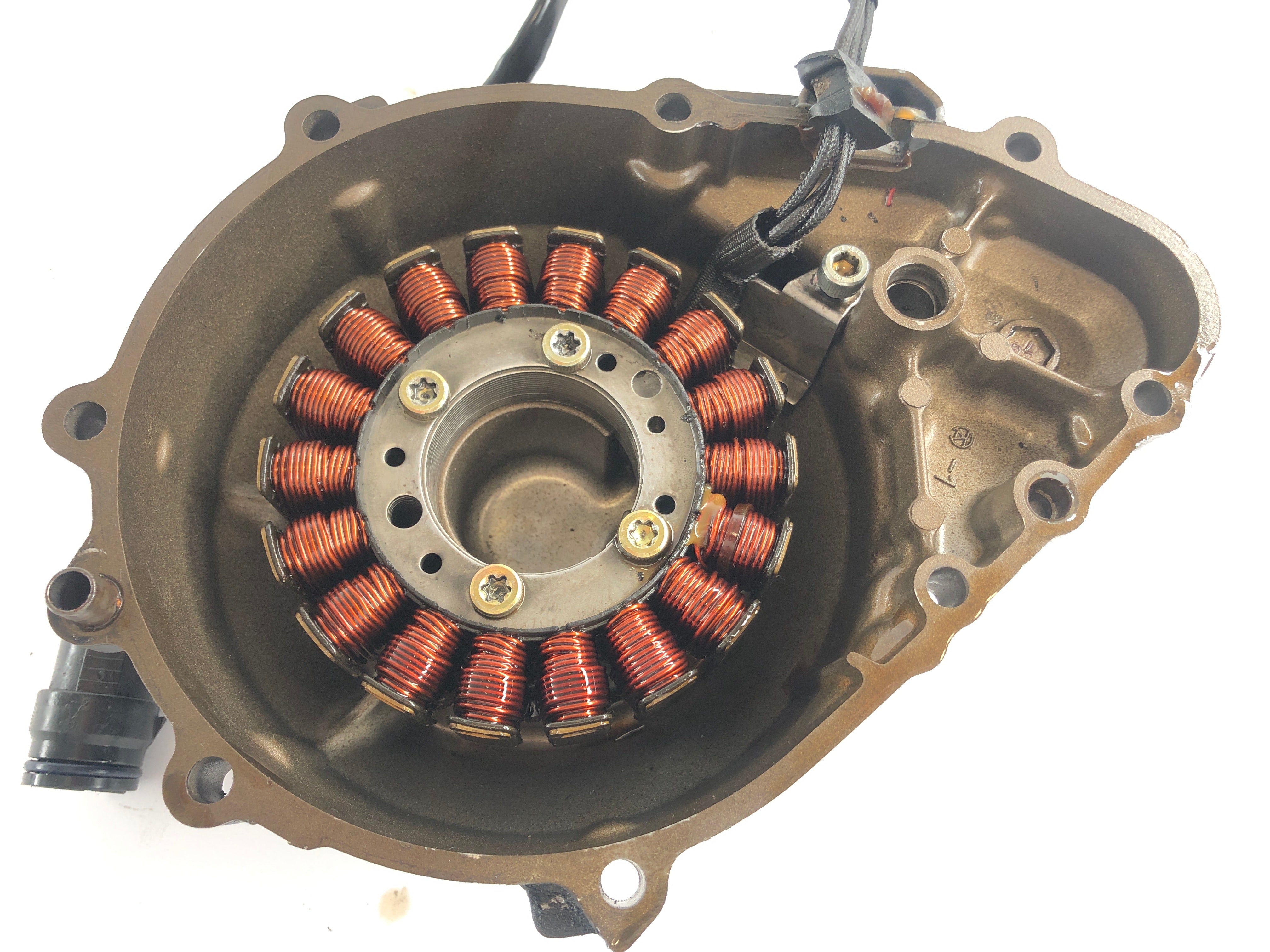 Kawasaki Z 750 ZR750J [2005] - Alternator cover with stator Engine cover with alternator