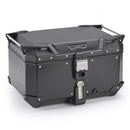 Kufer centralny aluminiowy czarny Trekker Outback EVO Monokey – 58 litrów / INTELIGENTNY BLOKADA BEZPIECZEŃSTWA
