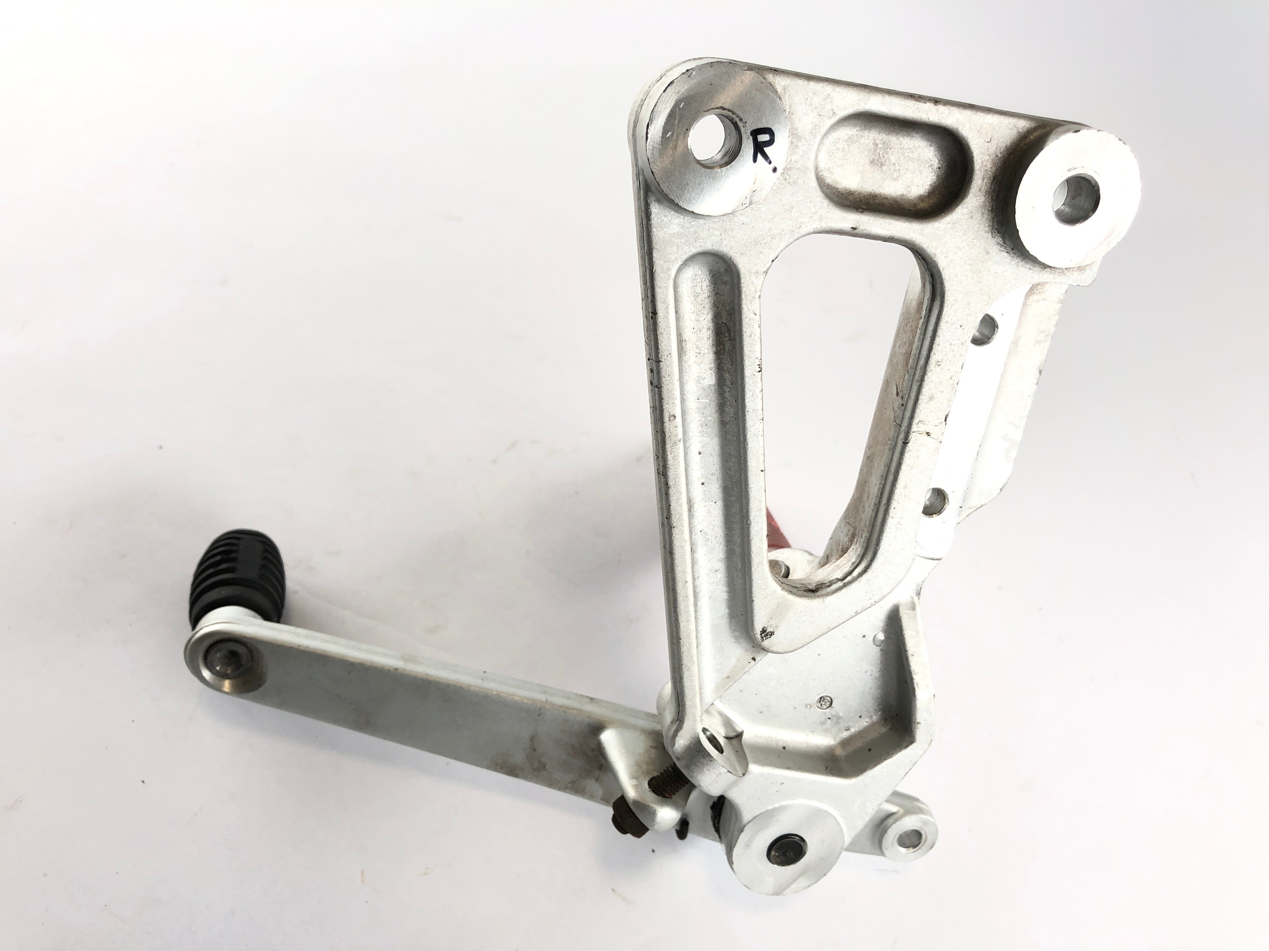 Ducati 900 SS [1993] - Driver's footrest right with holder and brake pedal