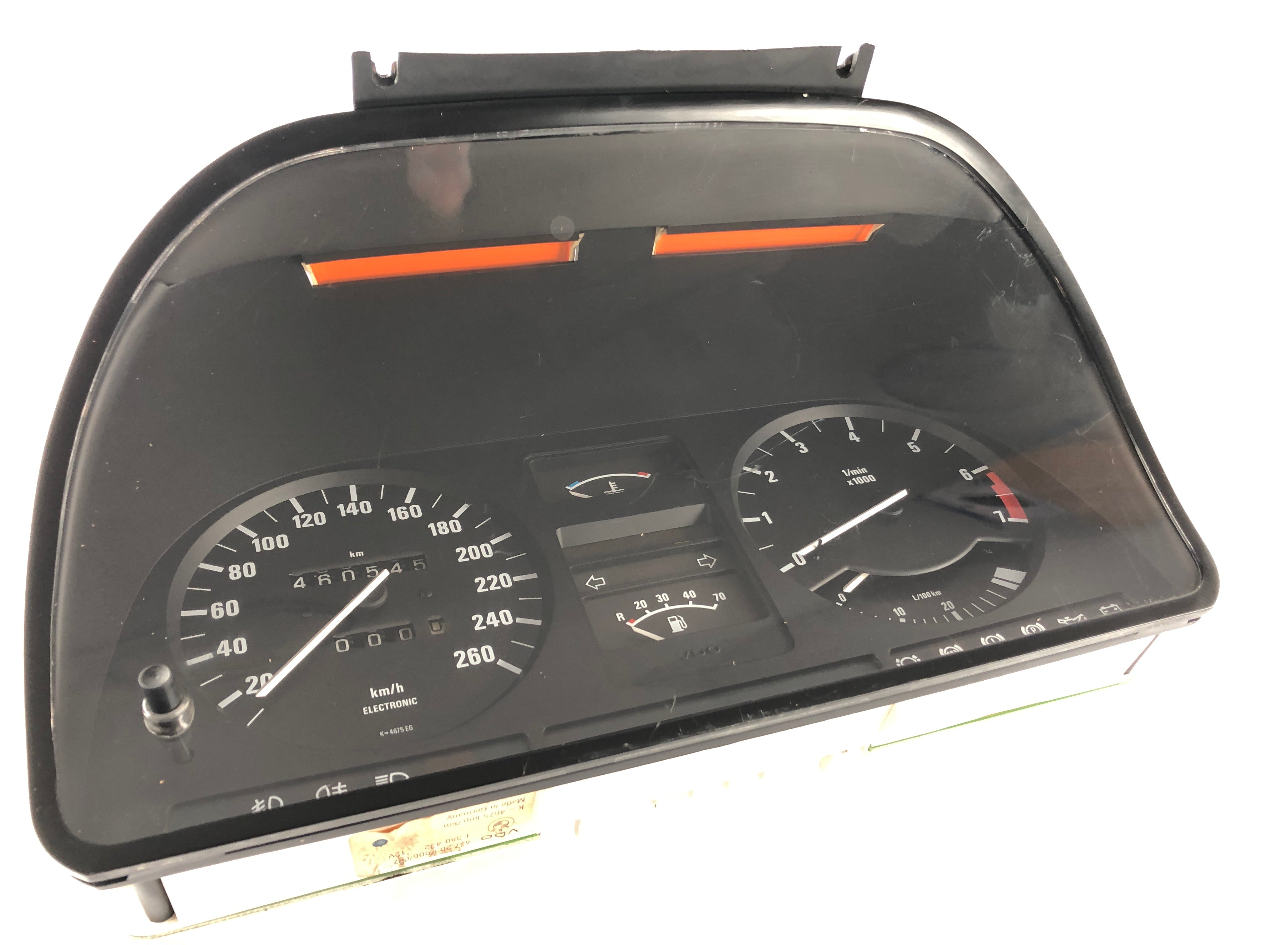 BMW M 535i E28 [1986] - Speedometer cockpit 260 km/h - odometer defective