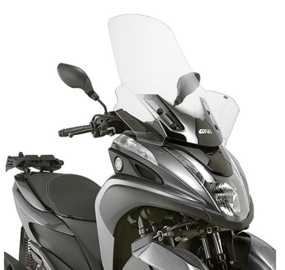 Čelní sklo MBK Tryptik 125 (14-17) a Yamaha Tricity 125 155 (14-24) transparentní, výška 690 mm, 630 mm