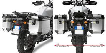 Yamaha XT 1200 Z Super Ténéré [GIVI] - Stahlrohr-Seitenkofferträger für Trekker Outback MONOKEY® CAM-SIDE Koffer